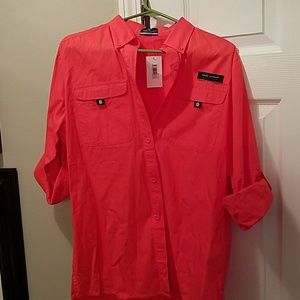 Simply Southern Coral button down